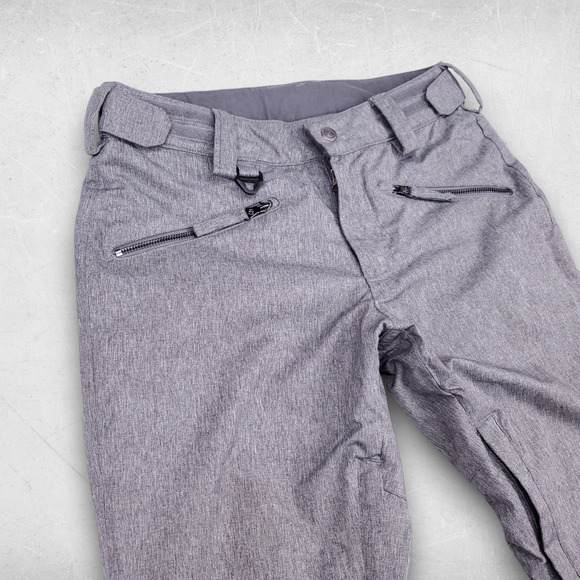 Turbine Ski Snowboard Snow Pants Women S Gray Pockets Vents Technical Outerwear - Picture 2 of 10